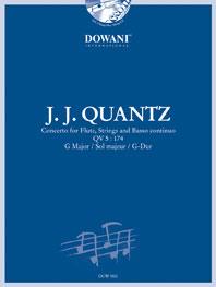 Concerto for Flute, Strings and BC QV 5 : 174 in G - noty pro příčnou flétnu